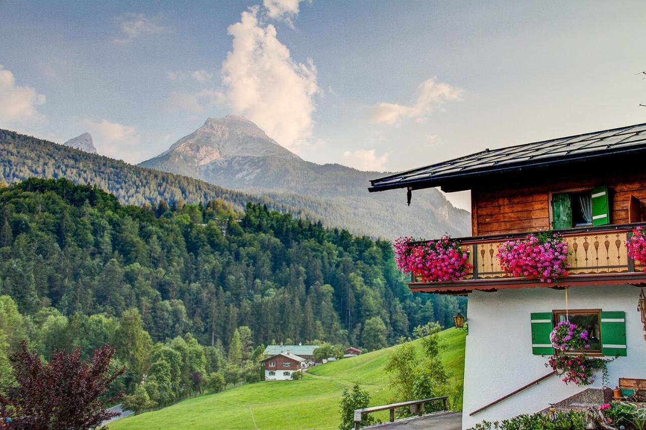Alpenferienwohnungen Wiesenlehen Berchtesgaden Luaran gambar